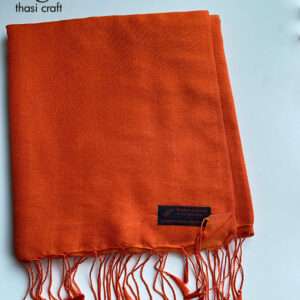 Red Cashmere Handmade Water Pashmina Scarf