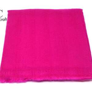 pink handmade plain pashmina shawl