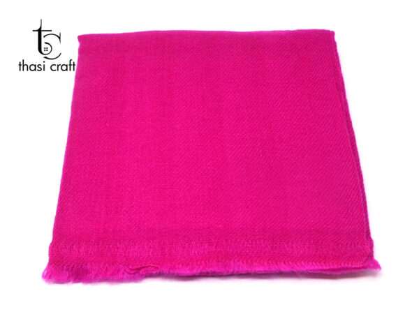 pink handmade plain pashmina shawl