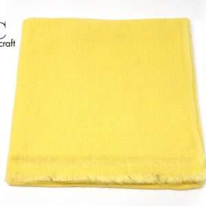yellow plain pashmina shawl